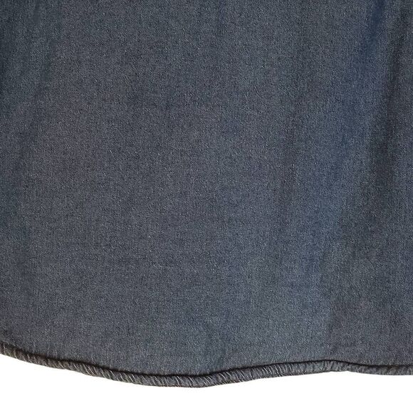 Wrangler Sherpa Lined Denim Shirt Jacket Shacket M Medium Blue - Picture 6 of 14